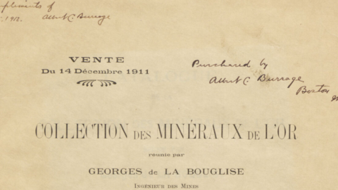 front cover of the Bouglise Gold Collection Catalogue